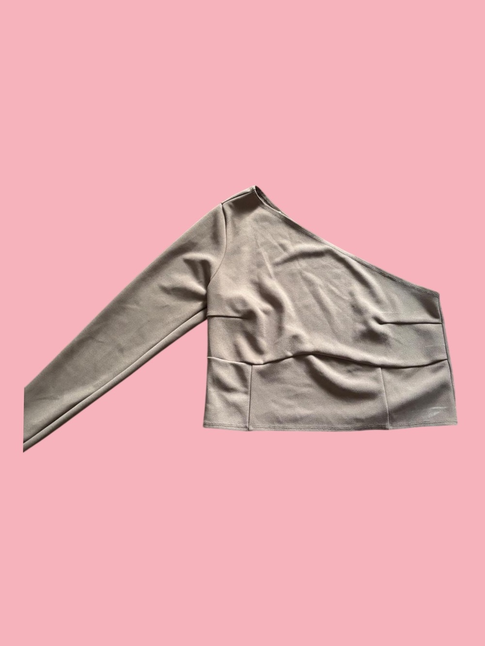 Abercrombie One-Shoulder Women's Top - Taupe